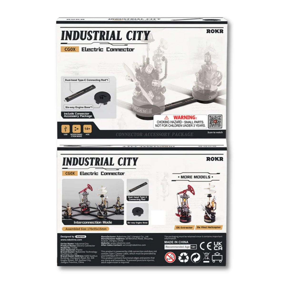 Rokr Industrial City Series - Puzzle 3D Conector Eléctrico