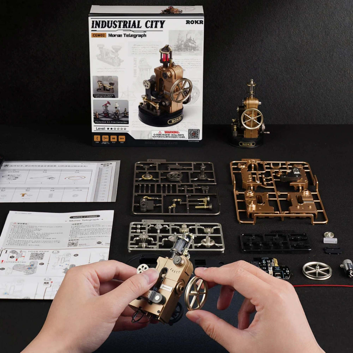 Rokr Industrial City Series - Puzzle 3D Morse Telegraph