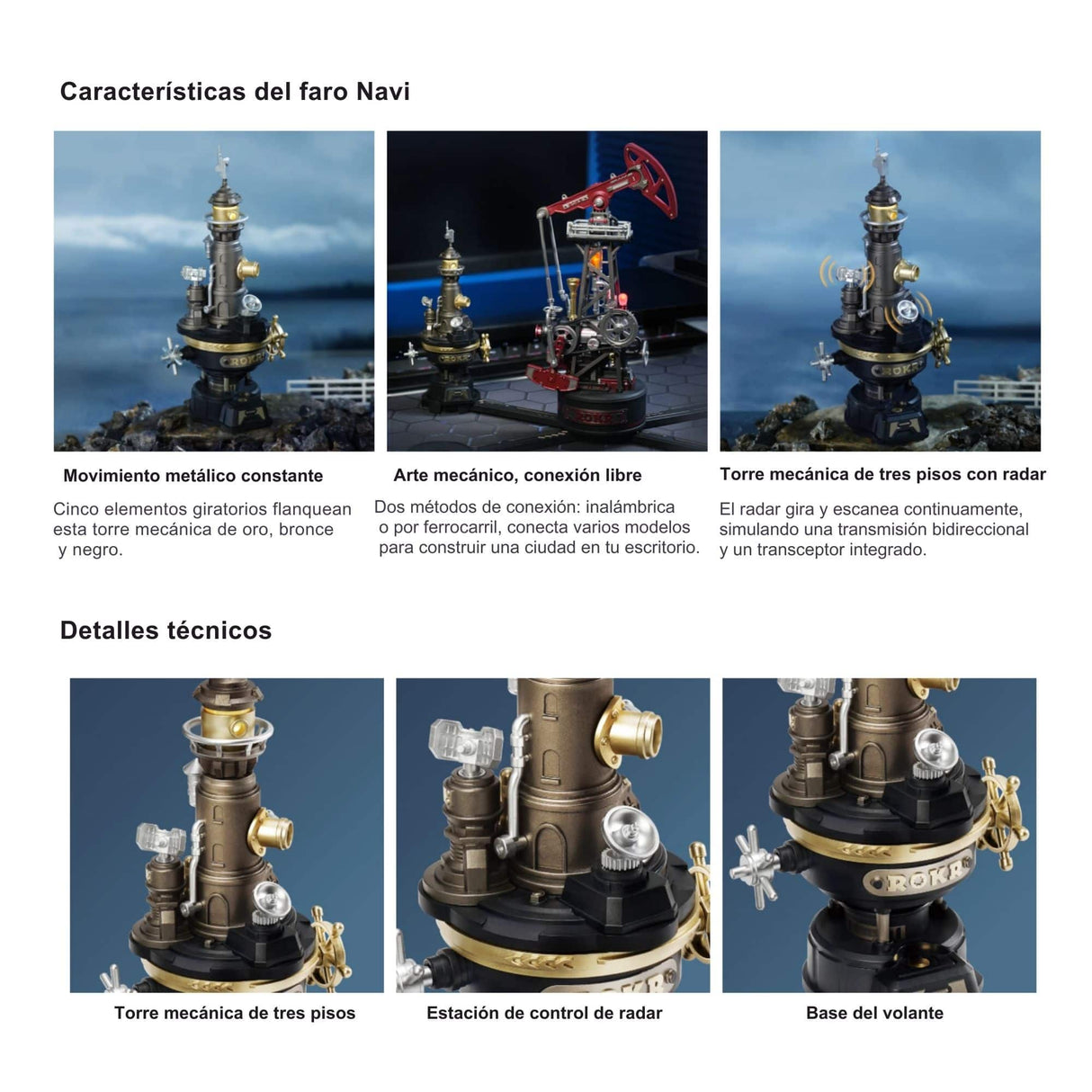 Rokr Industrial City Series - Puzzle 3D Navi Lighthouse