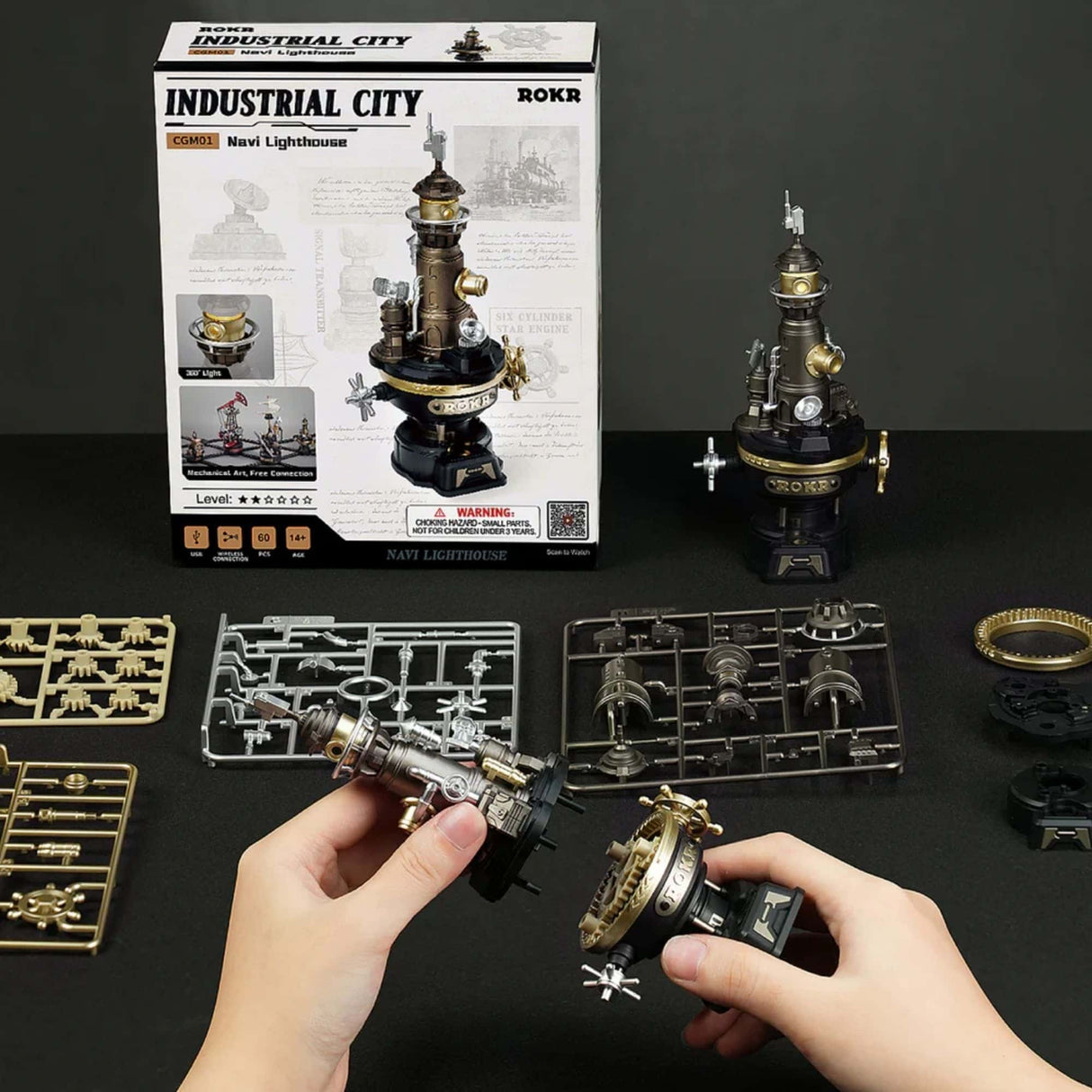 Rokr Industrial City Series - Puzzle 3D Navi Lighthouse