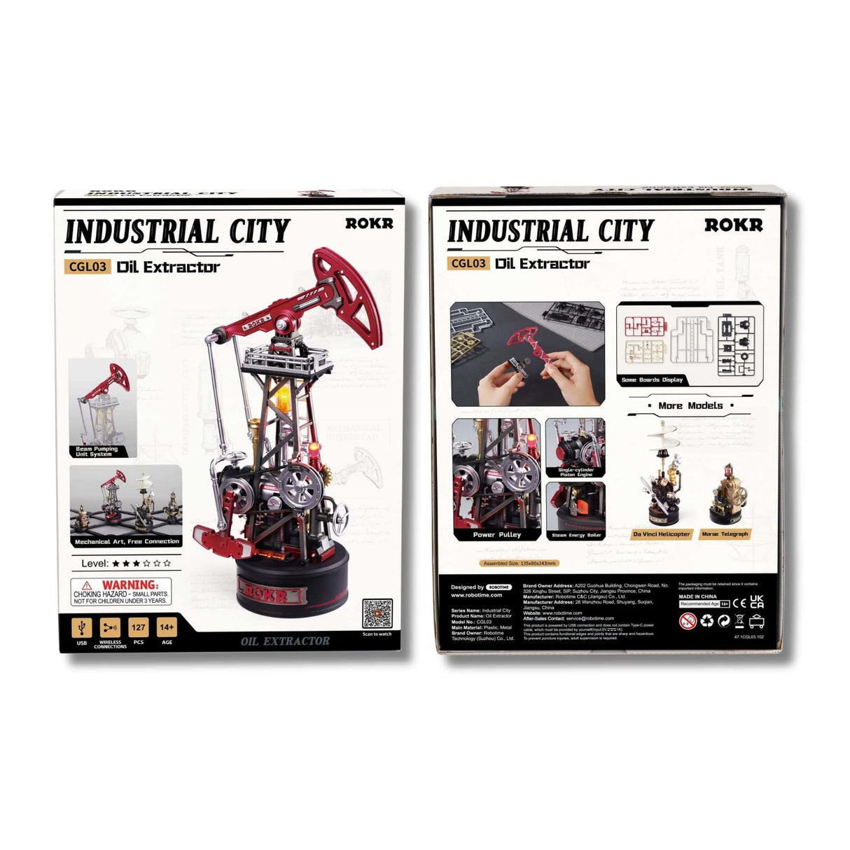 Rokr Industrial City Series - Puzzle 3D Oil Extractor