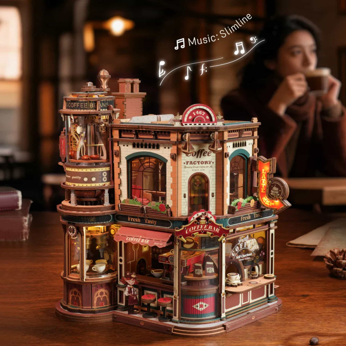 Rokr Magic Amusement Park - Puzzle 3D Dream Coffee Factory