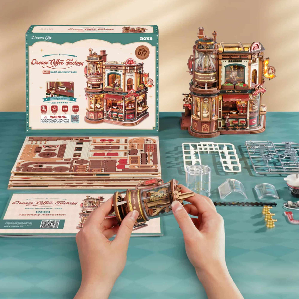 Rokr Magic Amusement Park - Puzzle 3D Dream Coffee Factory