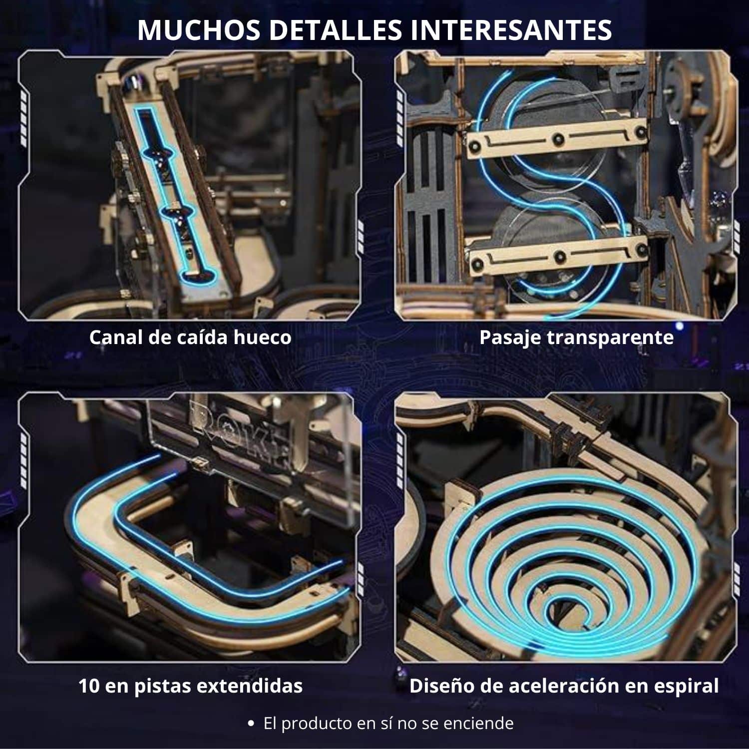 Puzzle 3D Carrera de Bolitas Rokr Marble Night City – Dibu Chile