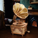Rokr Mechanical Music Box - Puzzle 3D Diva Gramophone
