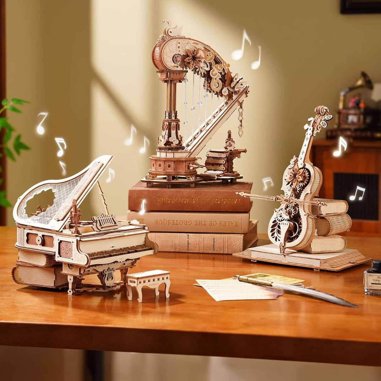 Rokr Mechanical Music Box - Puzzle 3D Magic Harp