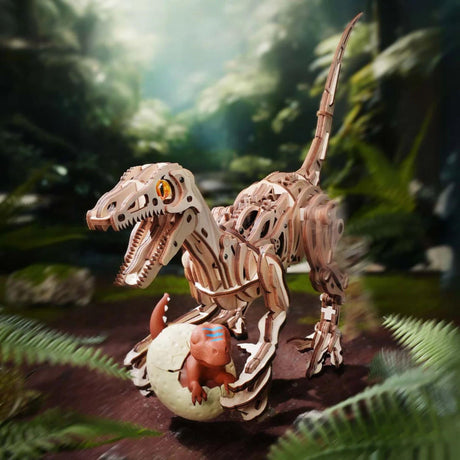 Rokr Prehistoric Planet - Puzzle 3D Velociraptor
