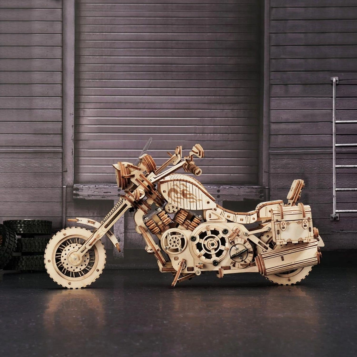 Rokr - Puzzle 3D Cruiser Motorcycle Moto Clásica