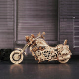 Rokr - Puzzle 3D Cruiser Motorcycle Moto Clásica