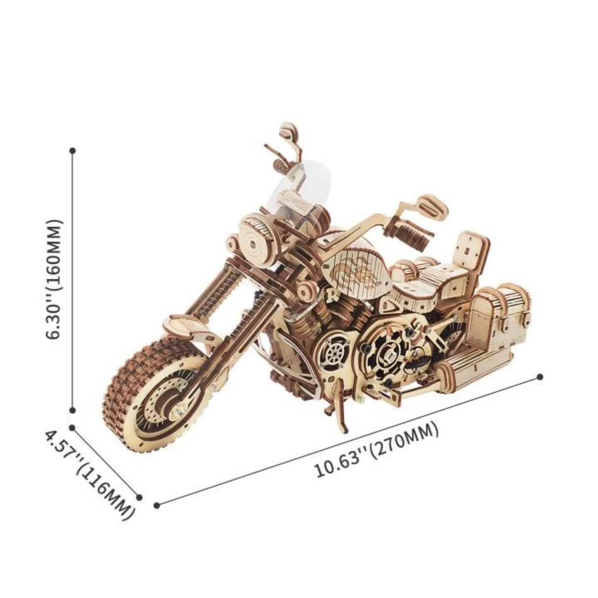 Rokr - Puzzle 3D Cruiser Motorcycle Moto Clásica