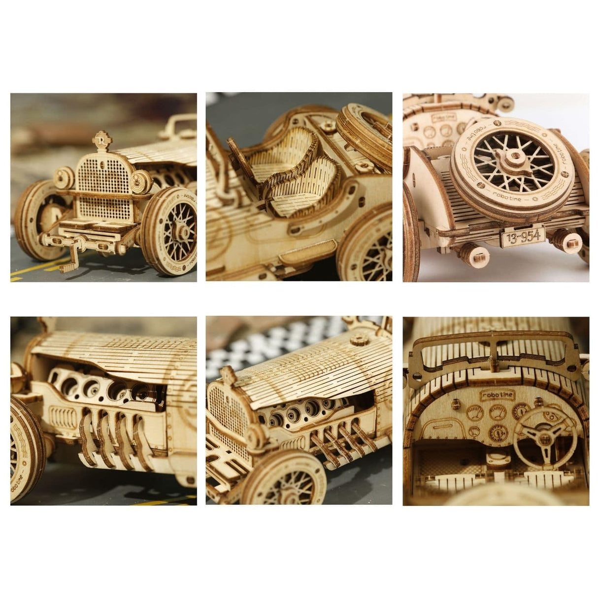 Rokr Scale Model Vehicle - Puzzle 3D Auto Grand Prix Car