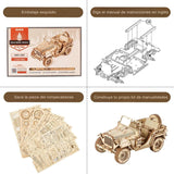 Rokr Scale Model Vehicle - Puzzle 3D Jeep Militar Army Field Car