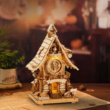 Rokr Time Art - Puzzle 3D Cuckoo Clock Reloj Cucú Color Madera