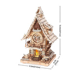 Rokr Time Art - Puzzle 3D Cuckoo Clock Reloj Cucú Color Madera