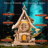 Rokr Time Art - Puzzle 3D Cuckoo Clock Reloj Cucú Color Madera