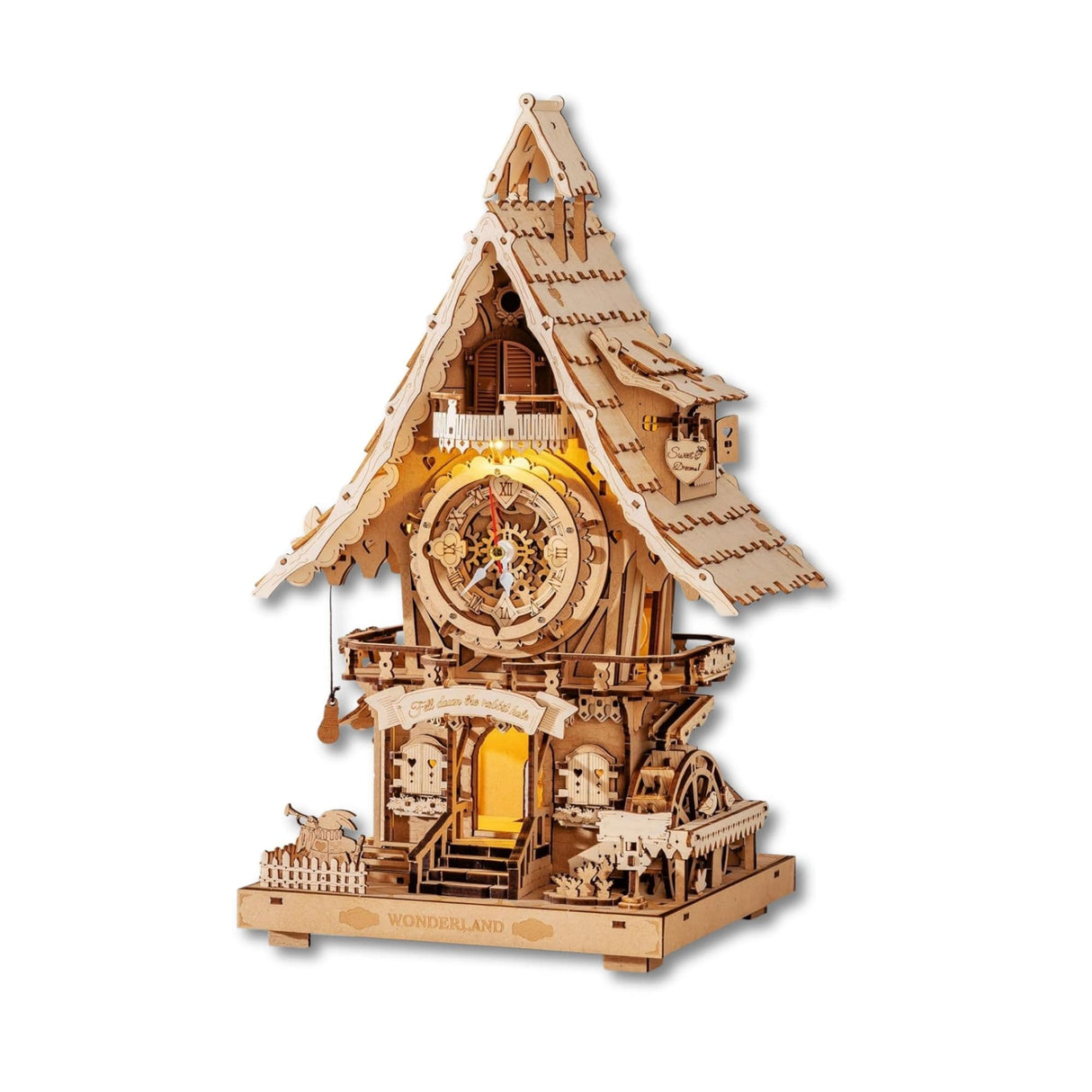Rokr Time Art - Puzzle 3D Cuckoo Clock Reloj Cucú Color Madera