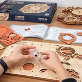 Rokr Time Art - Puzzle 3D Zodiac Wall Clock Reloj Zodíaco