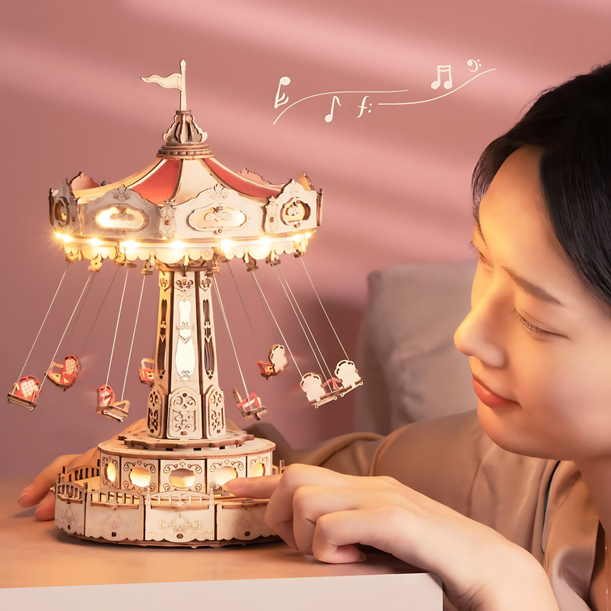 Rokr Wonderland Amusement - Puzzle 3D Swing Ride