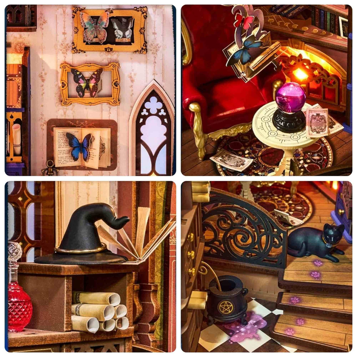 Rolife Booknook & Wonderland - Separador de Libros Magic Fantasy Corner