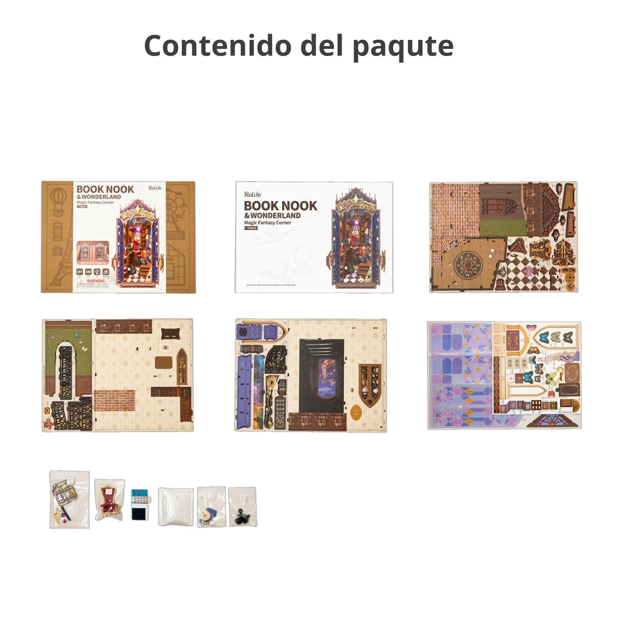 Rolife Booknook & Wonderland - Separador de Libros Magic Fantasy Corner