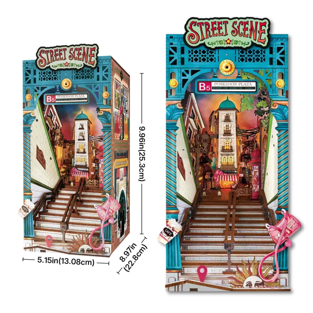 Rolife Booknook & Wonderland - Separador de Libros Street Scene