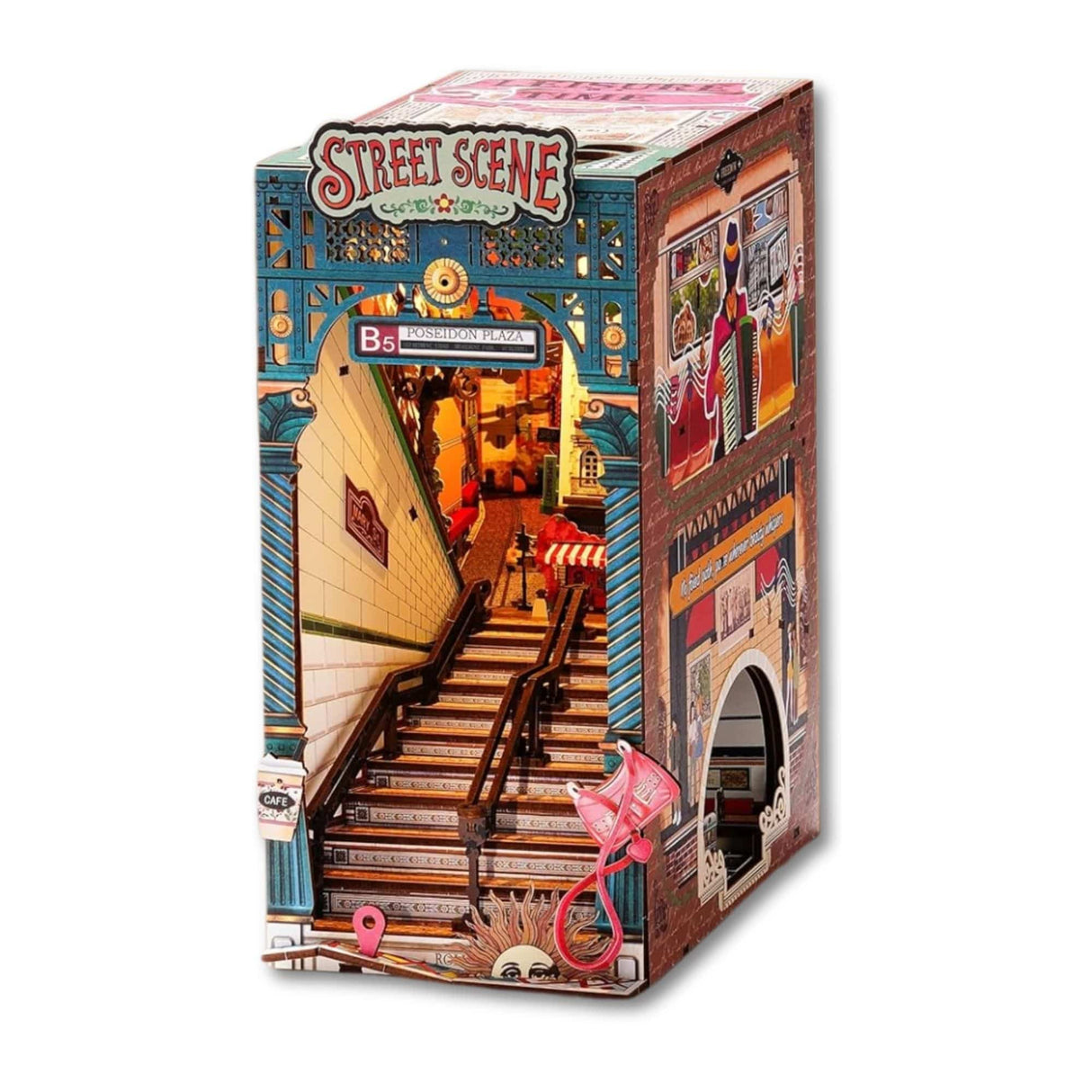 Rolife Booknook & Wonderland - Separador de Libros Street Scene
