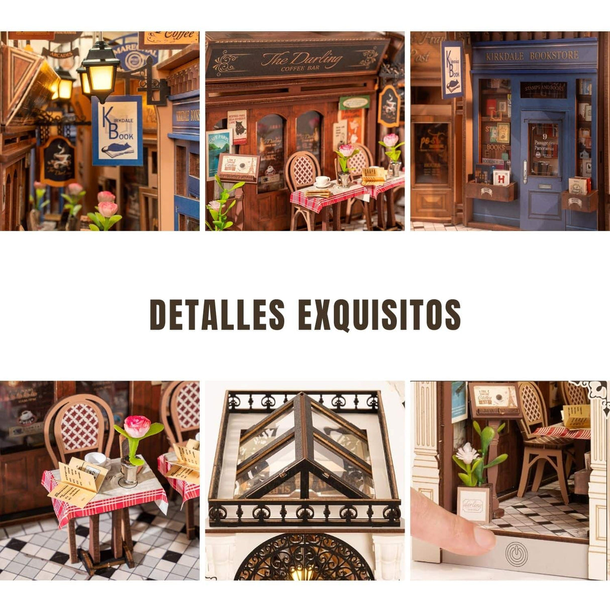 Rolife Booknook & Wonderland - Separador de Libros Arcade Dating