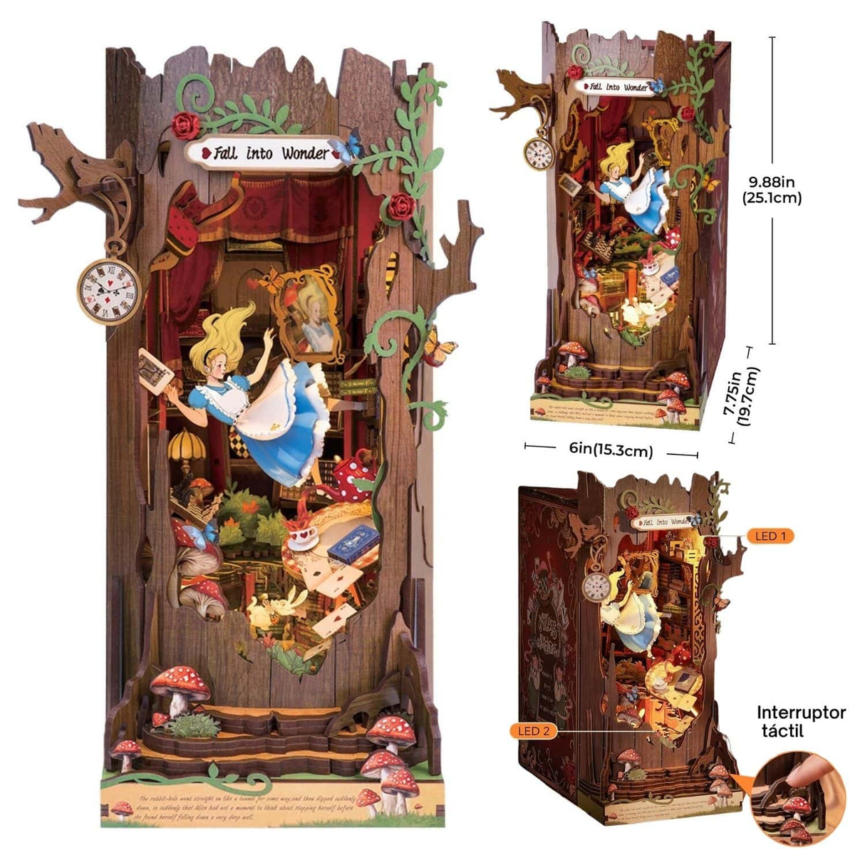 Rolife Booknook & Wonderland - Separador de Libros Fall into Wonder