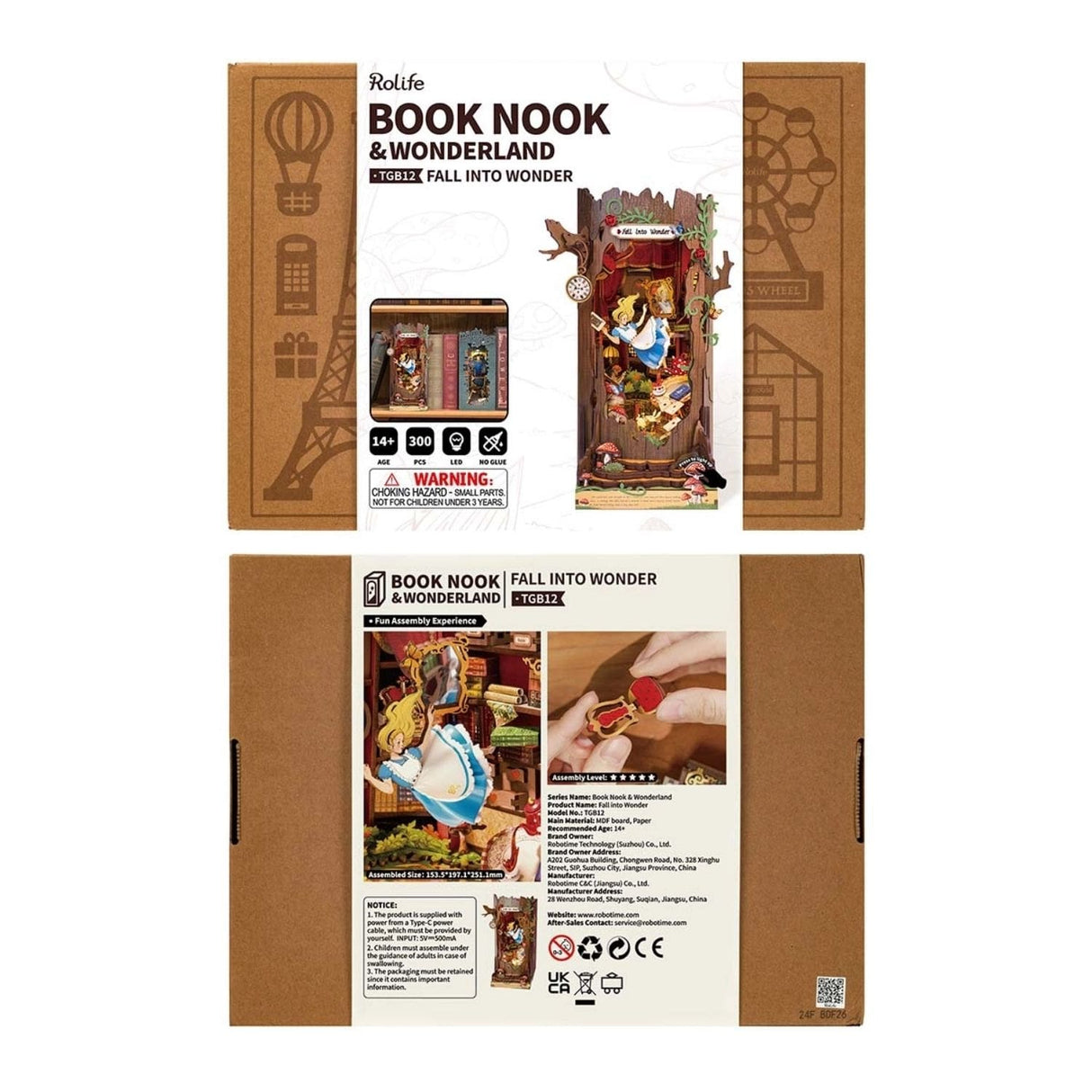Rolife Booknook & Wonderland - Separador de Libros Fall into Wonder