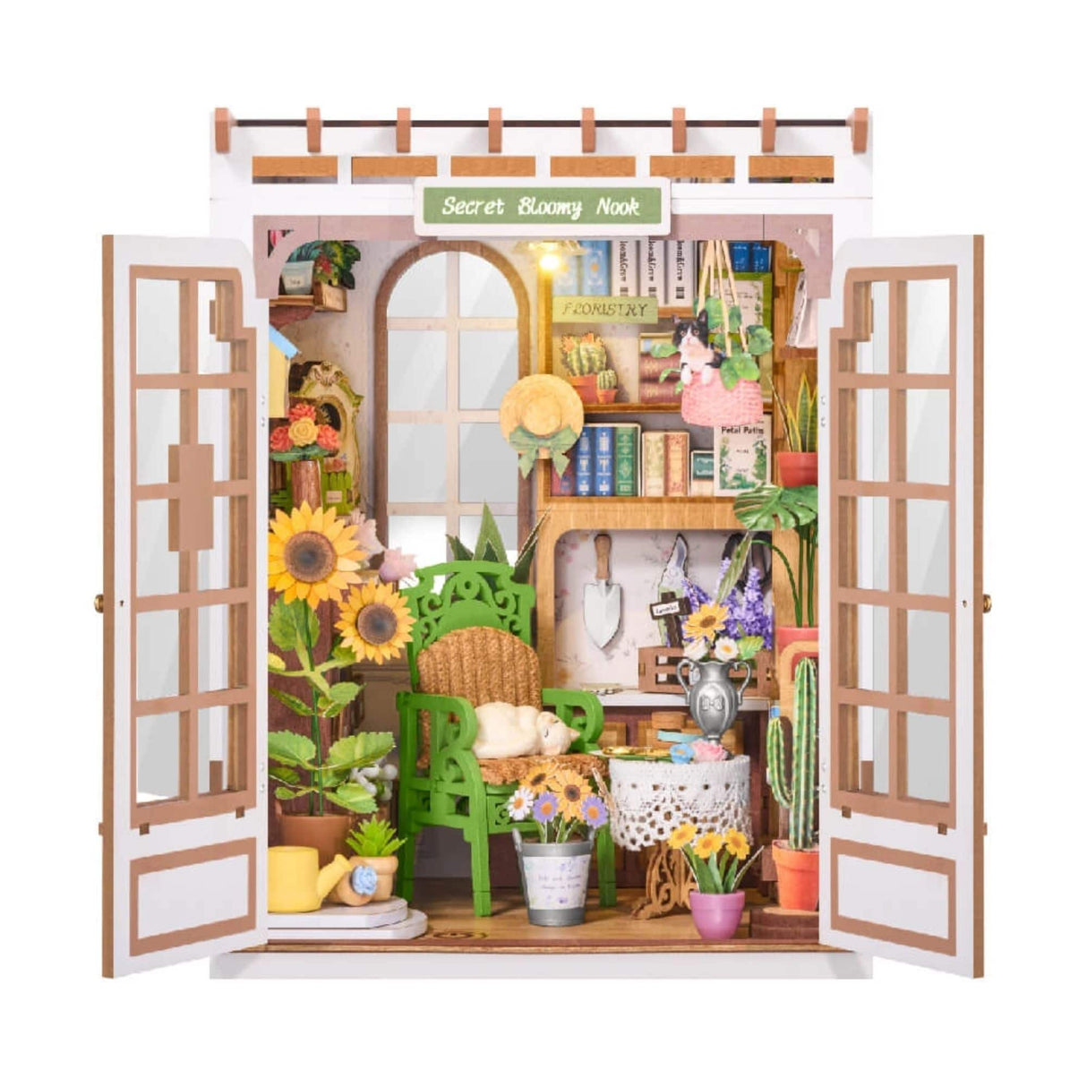 Rolife Booknook & Wonderland - Separador de Libros Secret Bloomy Nook