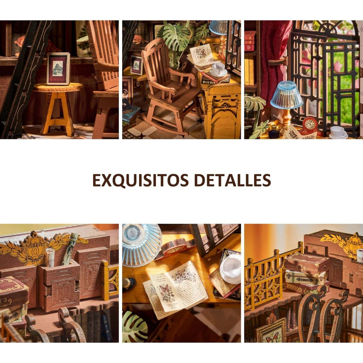 Rolife Booknook & Wonderland - Separador de Libros Silent Corner Study
