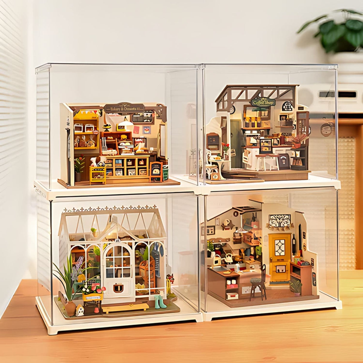 Rolife - Caja Exhibidora Crystal Clear para Miniaturas
