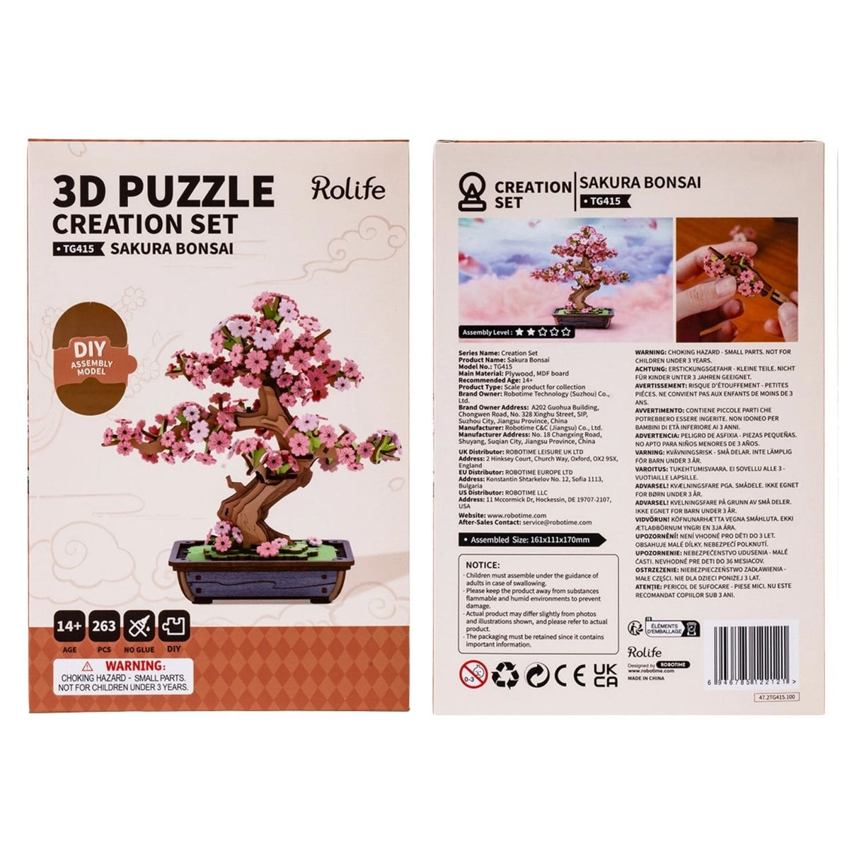 Rolife Classical - Puzzle 3D Sakura Bonsai
