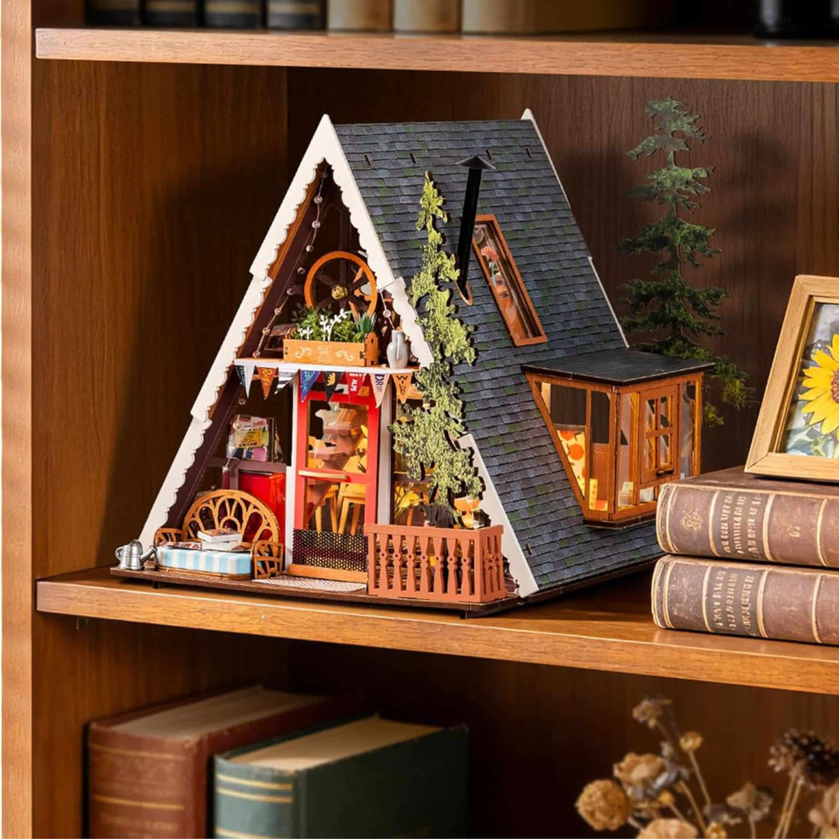 Rolife DIY Mini House - Casas Miniatura A-Frame Cabin