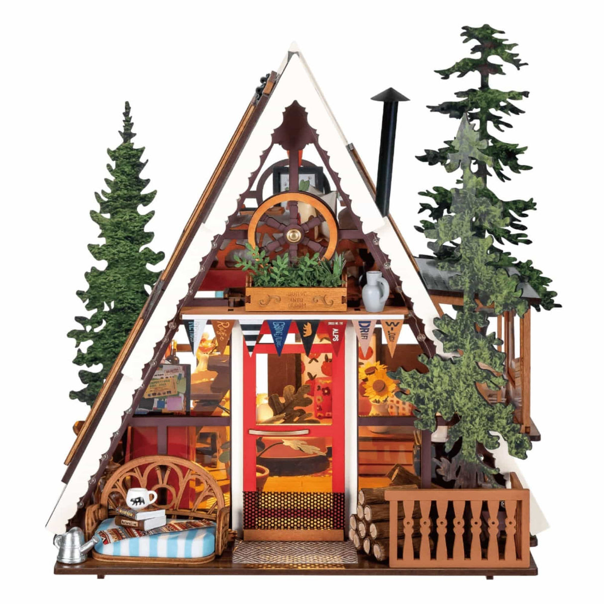 Rolife DIY Mini House - Casas Miniatura A-Frame Cabin