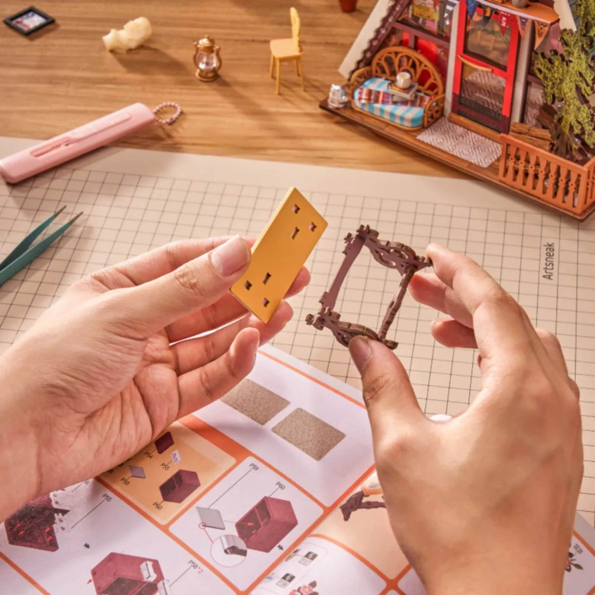 Rolife DIY Mini House - Casas Miniatura A-Frame Cabin