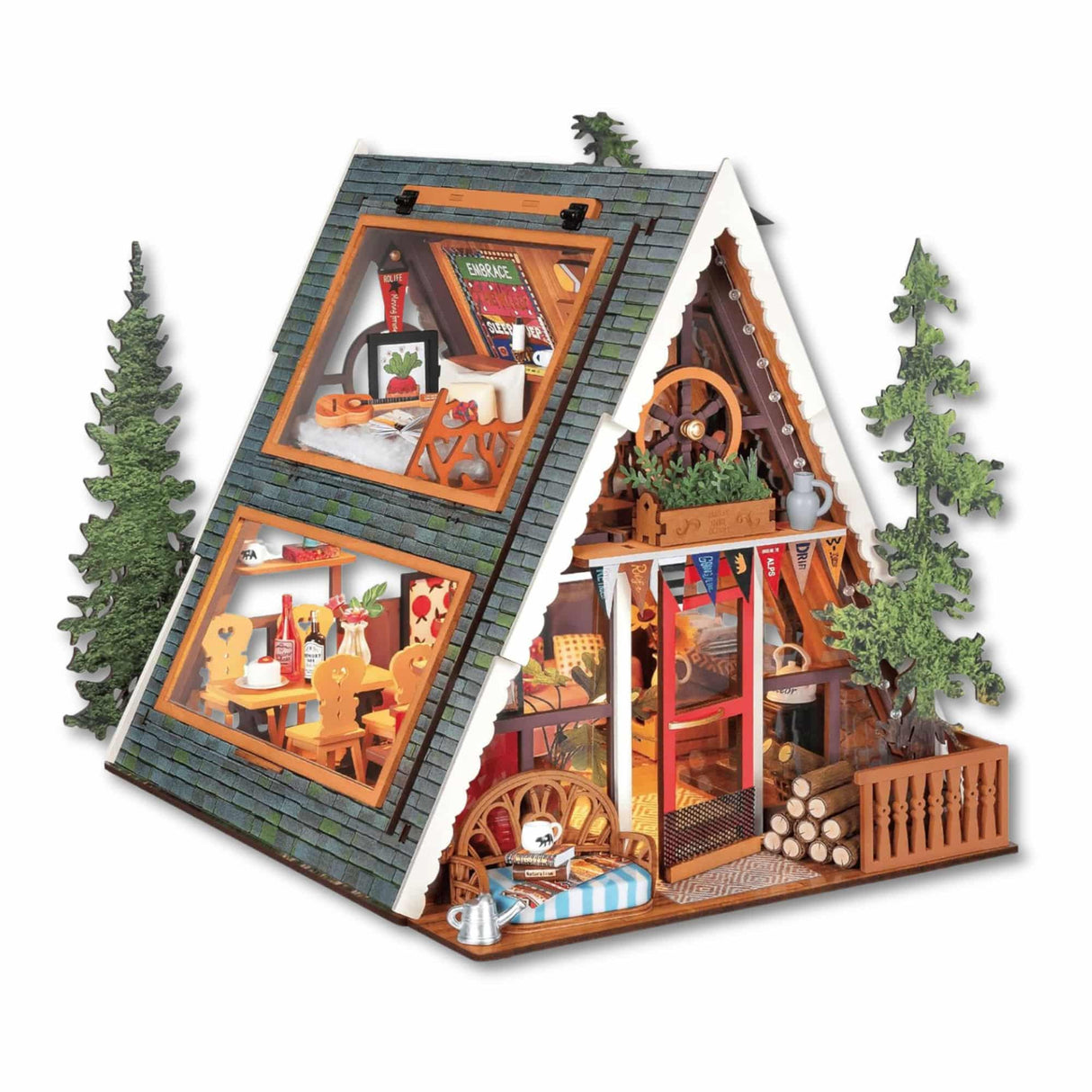 Rolife DIY Mini House - Casas Miniatura A-Frame Cabin