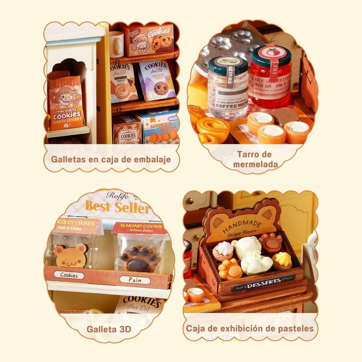 Rolife DIY Mini House - Casas Miniatura Bunny's Cookie Shop