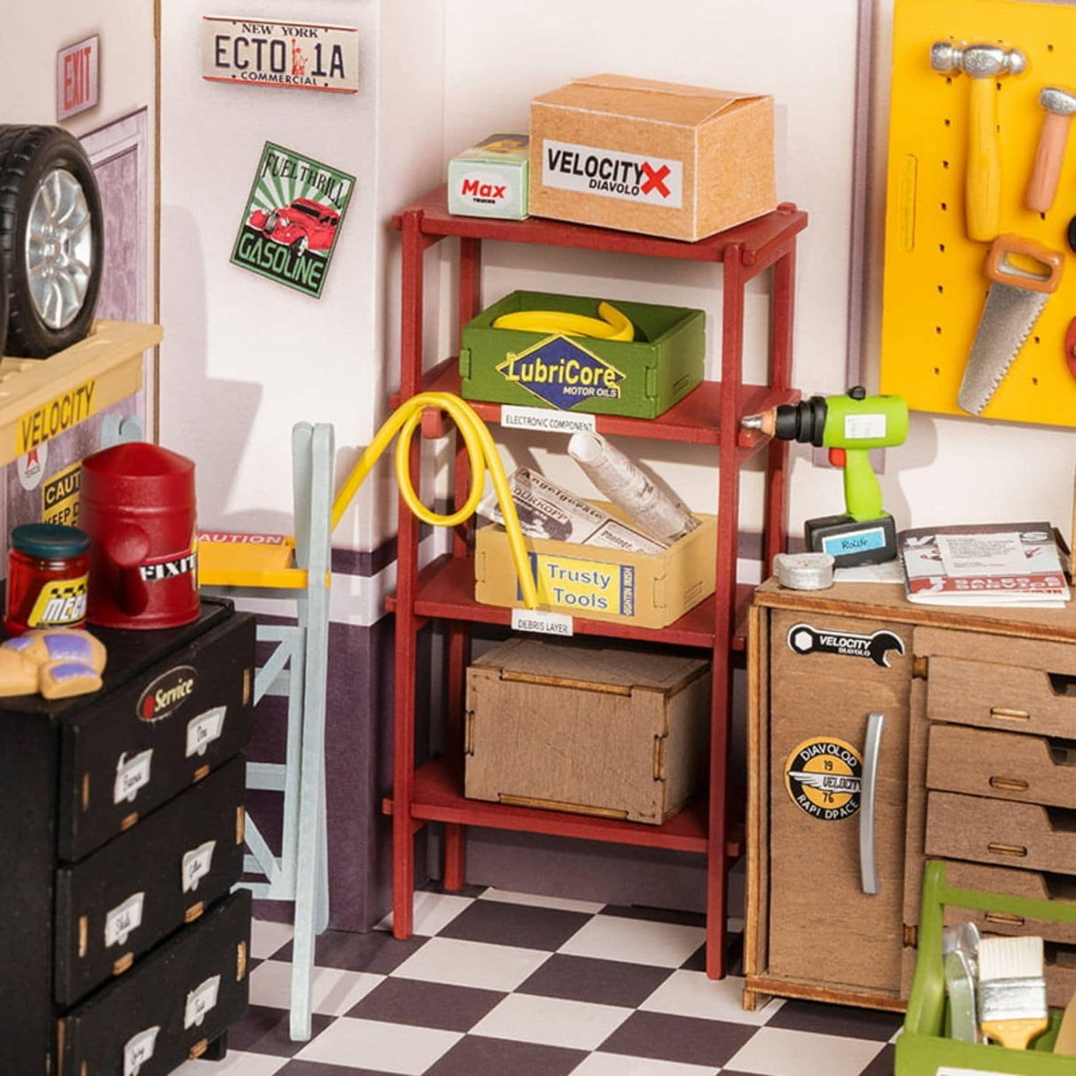 Rolife DIY Mini House - Casas Miniatura Garage Workshop