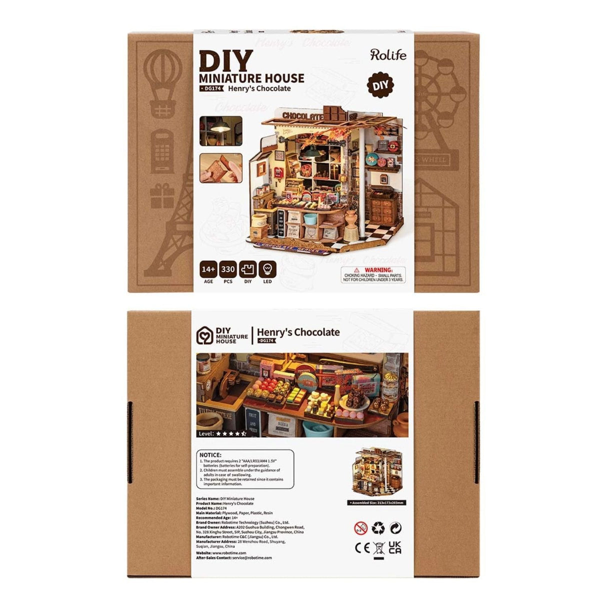 Rolife DIY Mini House - Casas Miniatura Henry's Chocolate