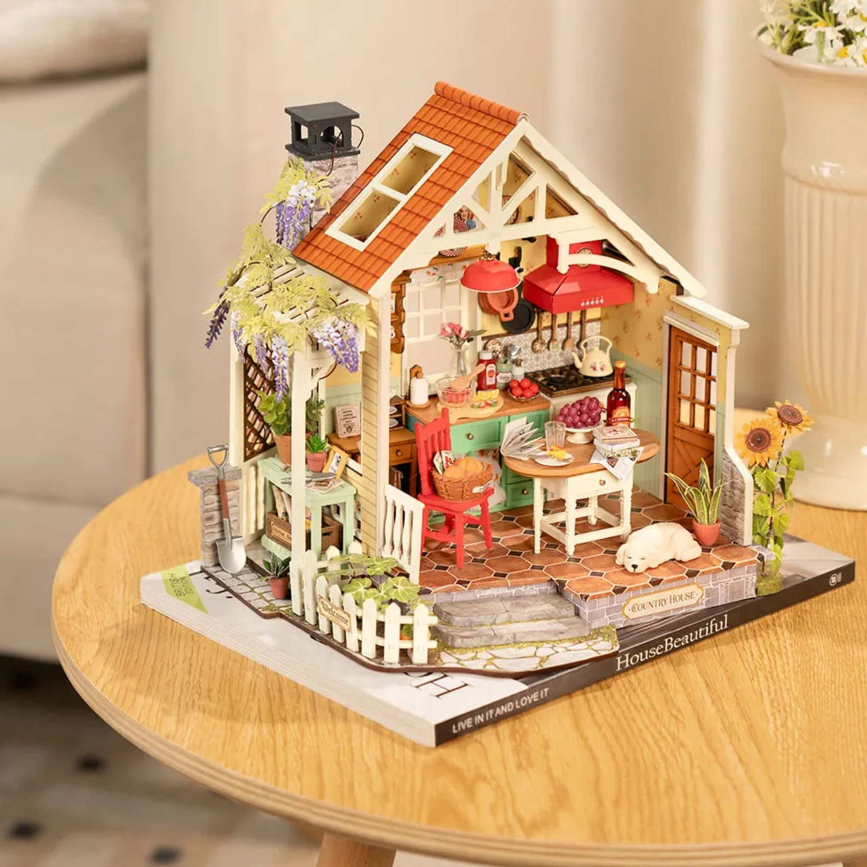 Rolife DIY Mini House - Casas Miniatura Sunlit Farmhouse Kitchen