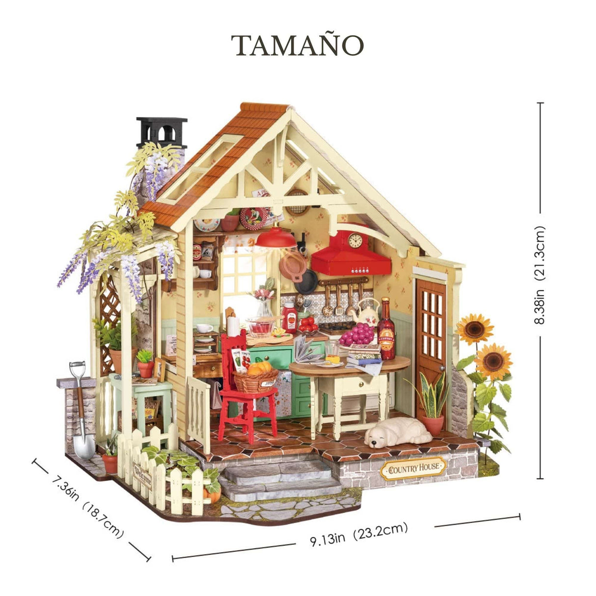Rolife DIY Mini House - Casas Miniatura Sunlit Farmhouse Kitchen