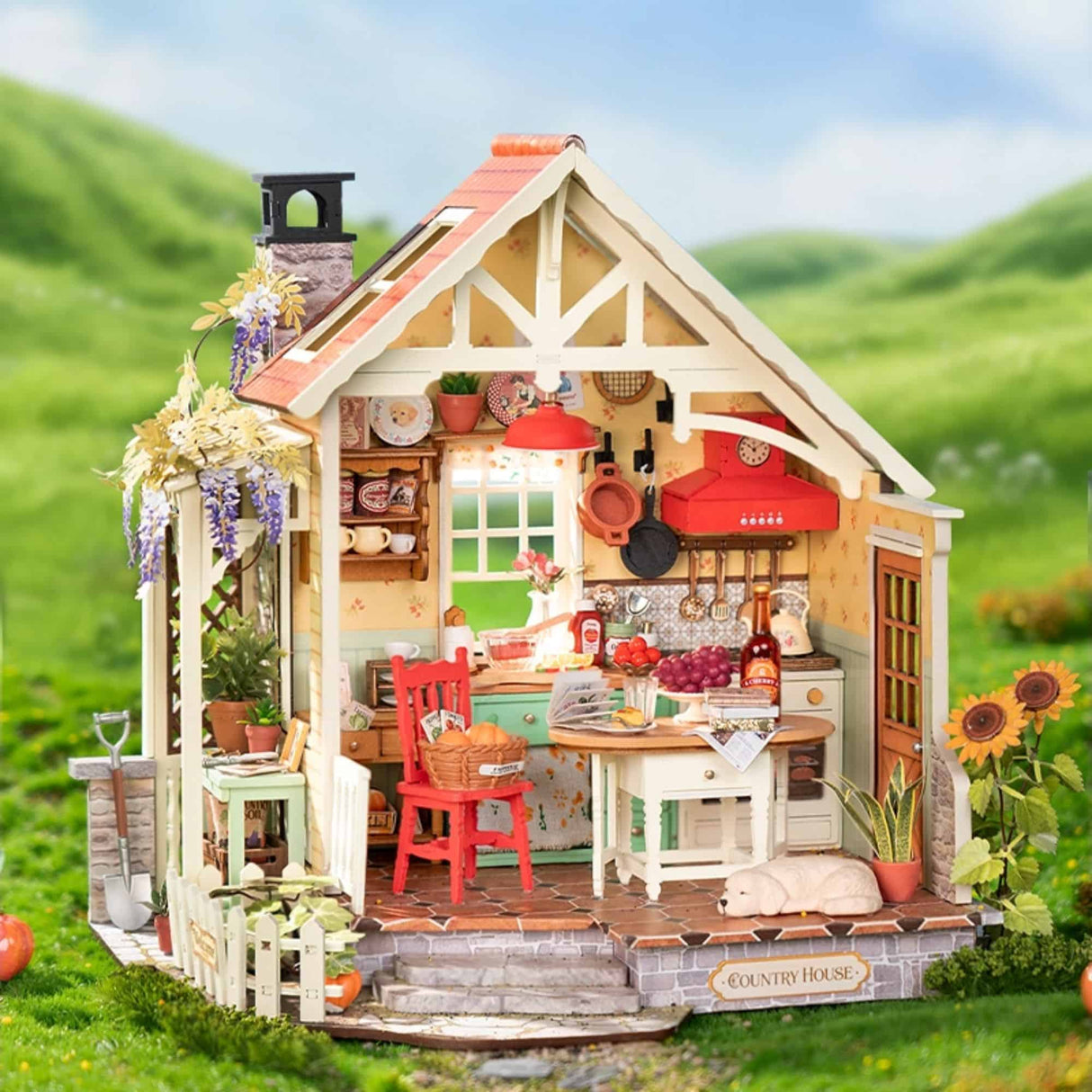 Rolife DIY Mini House - Casas Miniatura Sunlit Farmhouse Kitchen