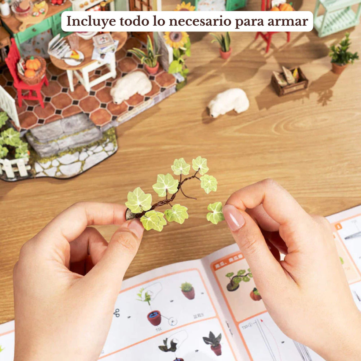 Rolife DIY Mini House - Casas Miniatura Sunlit Farmhouse Kitchen