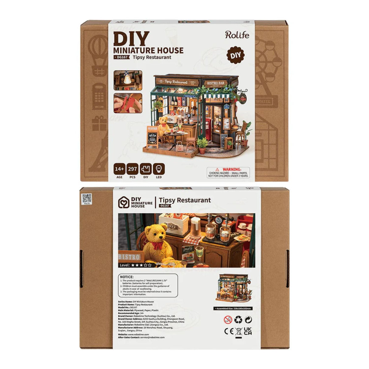 Rolife DIY Mini House - Casas Miniatura Tipsy Restaurant