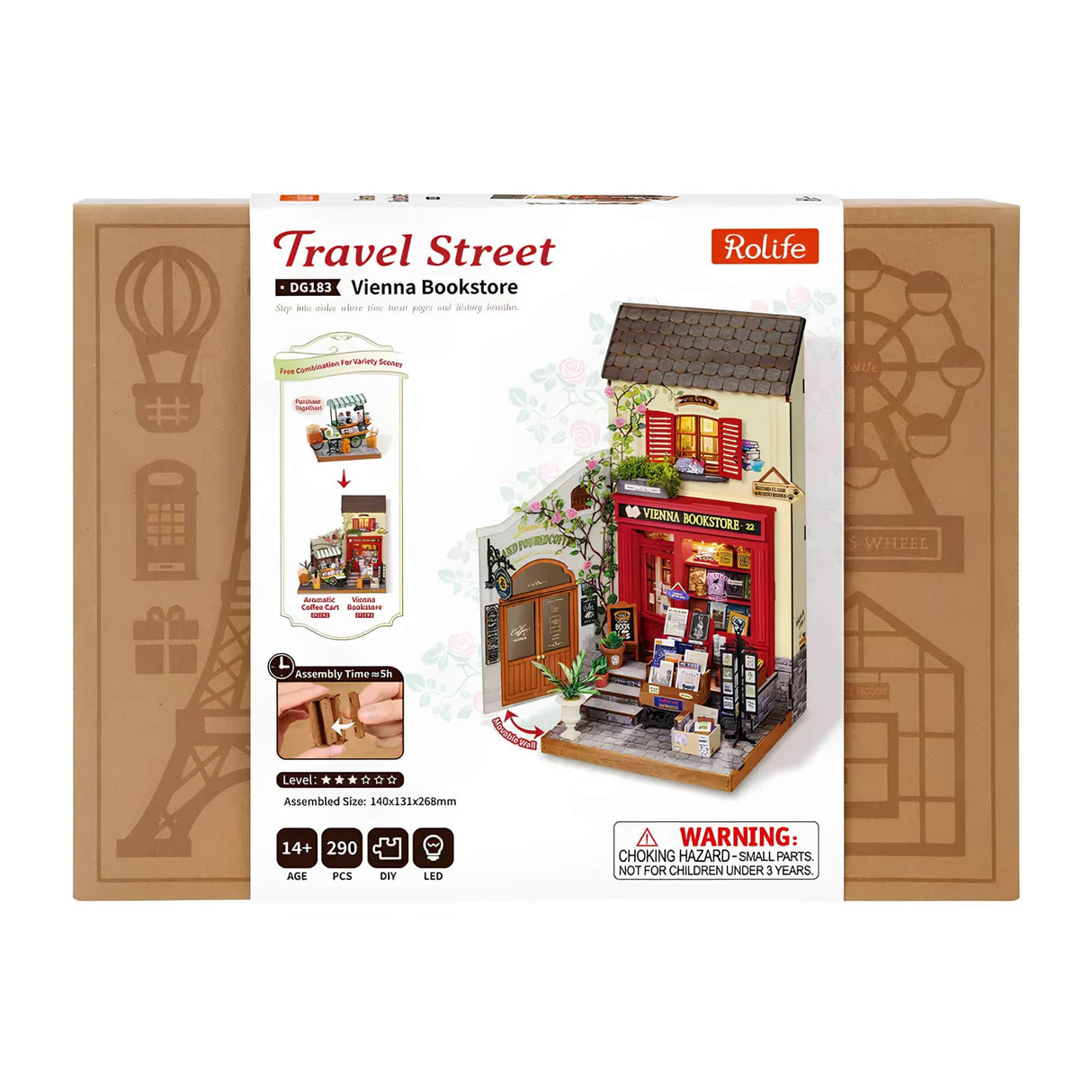 Rolife DIY Mini House - Casas Miniatura Vienna Bookstore