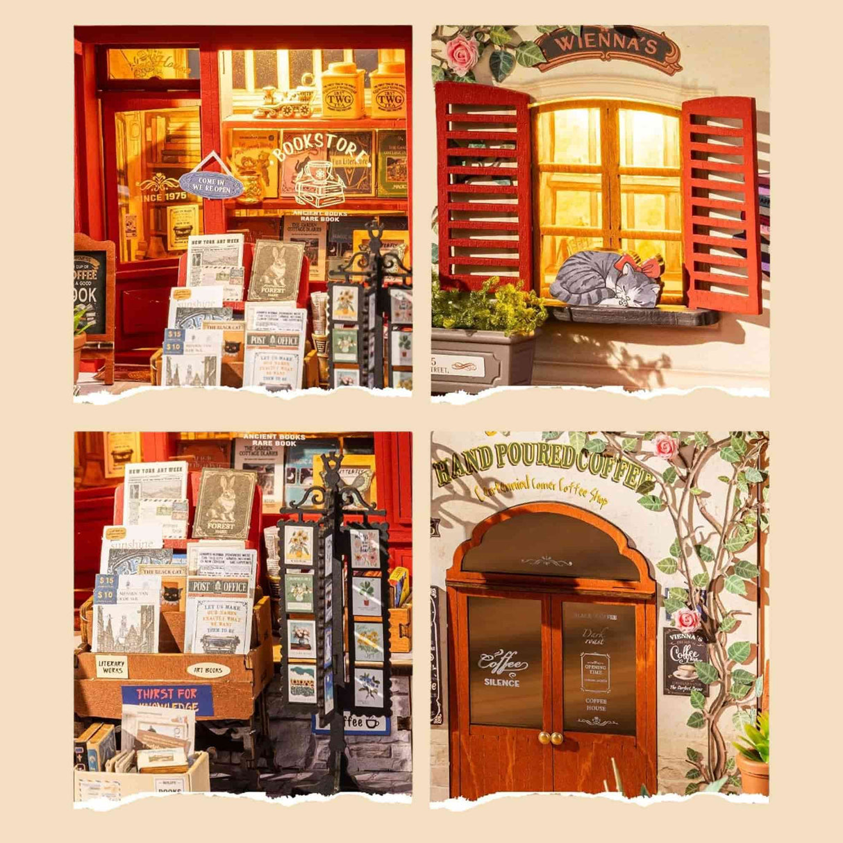 Rolife DIY Mini House - Casas Miniatura Vienna Bookstore