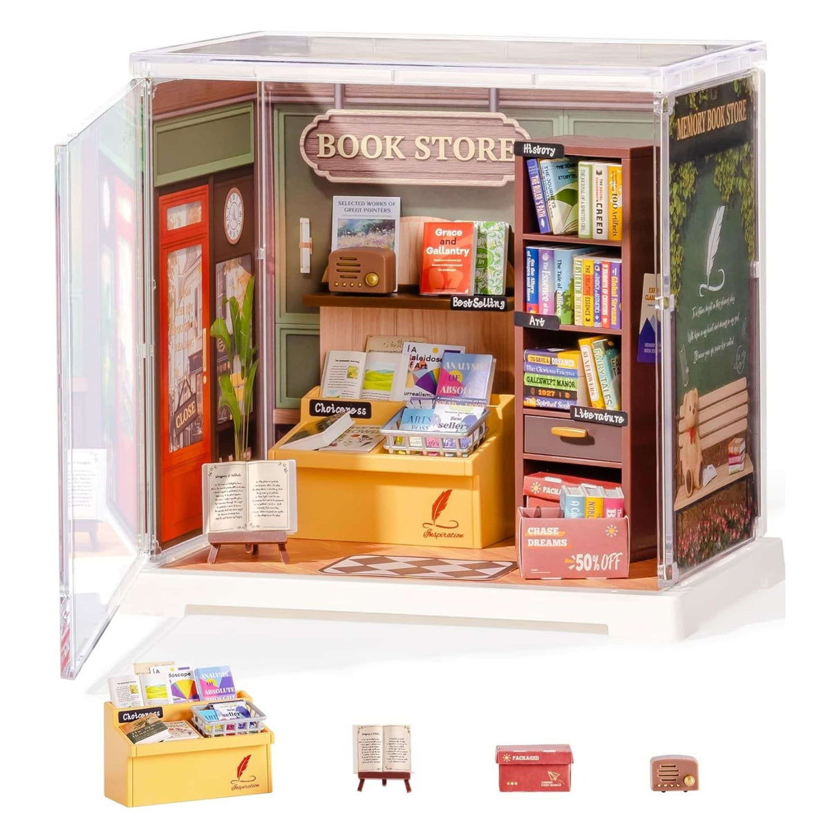 Rolife Mini Super Creator - Casas Miniatura Memory Book Store