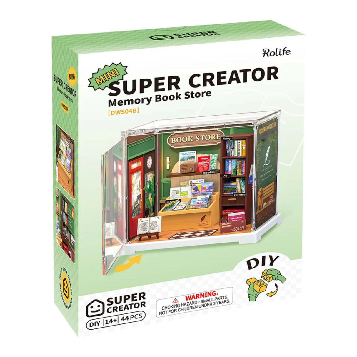 Rolife Mini Super Creator - Casas Miniatura Memory Book Store