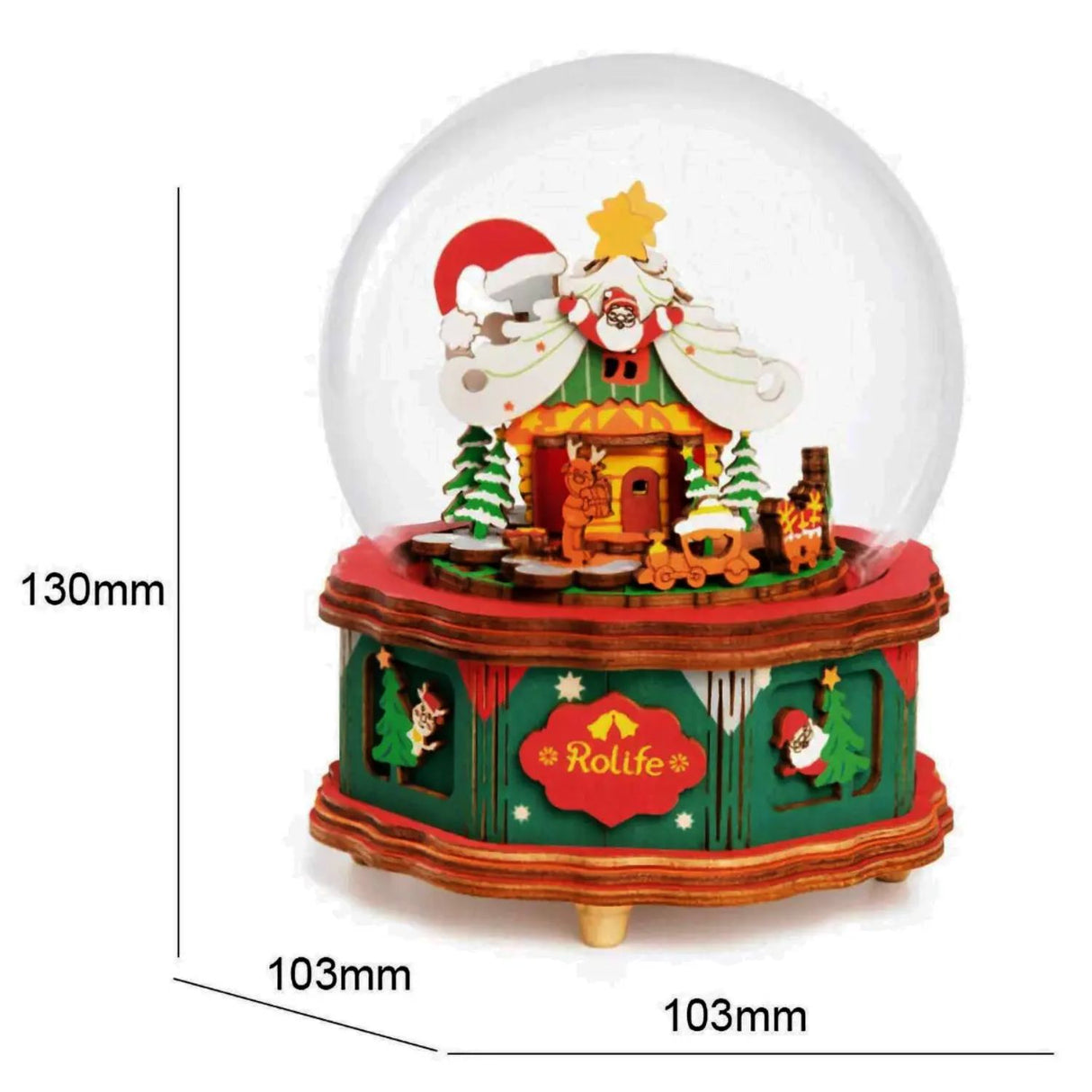 Rolife - Miniatura Armable Christmas Town Caja Musical